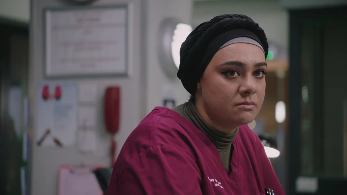 Casualty spoilers: Rida Amaan faces her worst nightmare when she’s subject to a horrific assault at the hands of Russell Whitelaw.