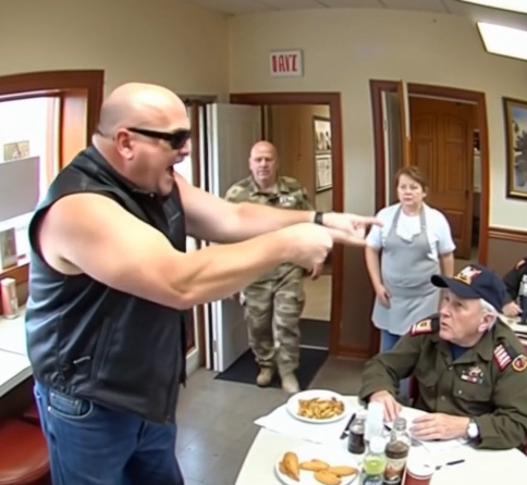 A biker sla/pped an 81-year-old veteran in a diner — no one could have imagined – usnews