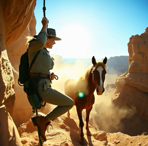 EXCLUSIVE: Mustang Horses Found a Female Ranger Hanging Off a Cliff—What They Did Next Shocked – usnews