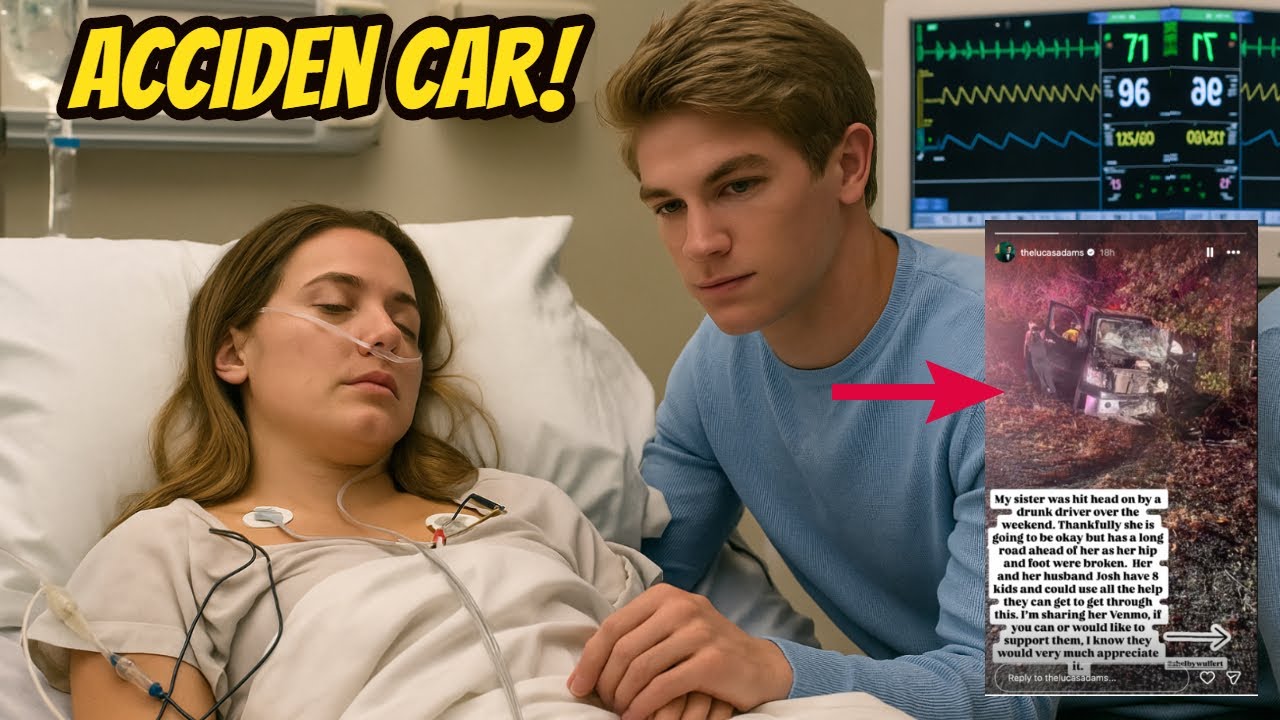 “SHE’S FIGHTING FOR HER LIFE…” — Lucas Adams Breaks Down After Sister’s Horrific Accident in Heart-Shattering Y&R Update!