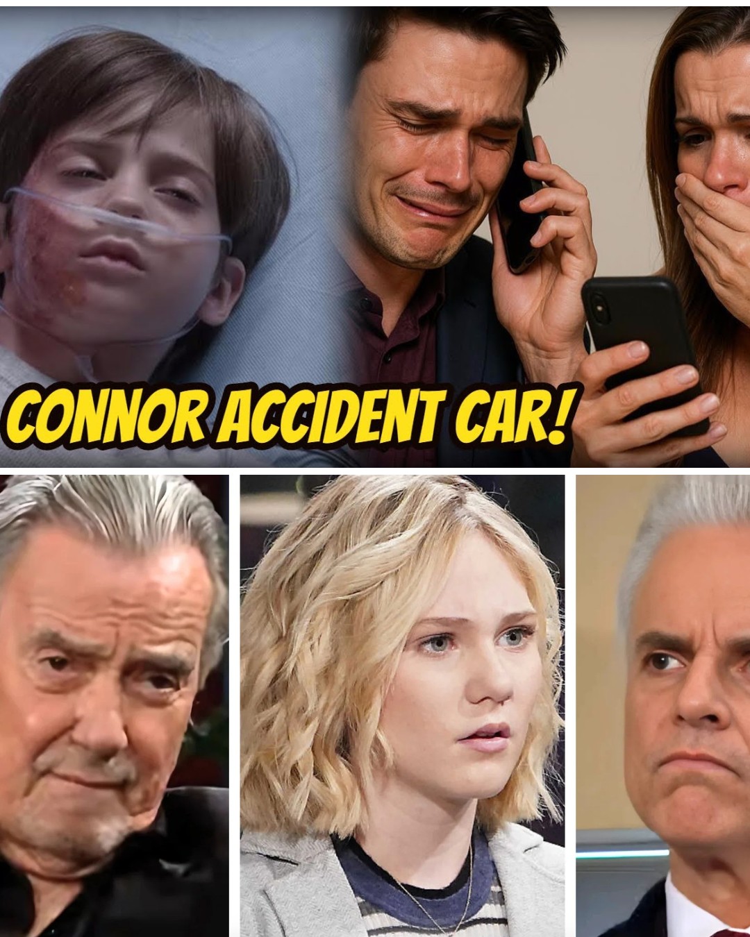 Connor had an accident and said 3 sentences to Adam before dead -Chelsea was devastated Y&R Spoilers